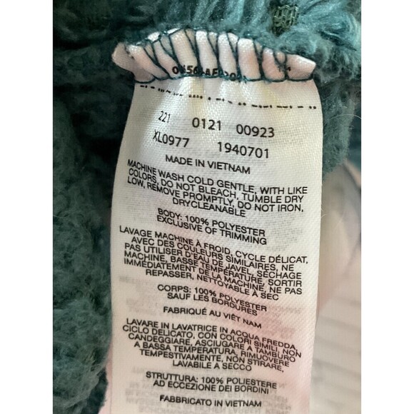 Columbia Women Teal Quarter Zip Long Sleeve Fleece Collared Pull On Jacket M R1 - Picture 12 of 12